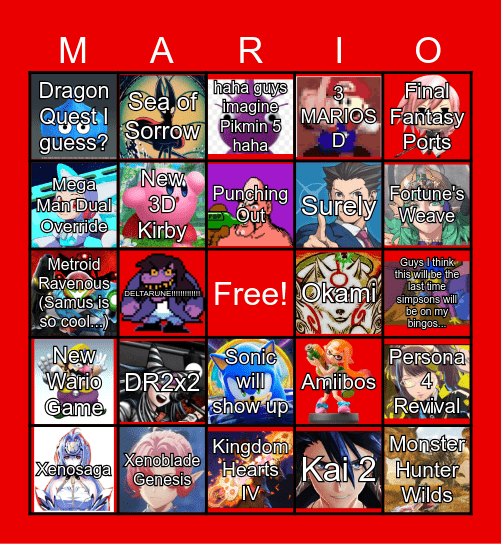 DIRECT BABY!!!!!!!!!!! Bingo Card