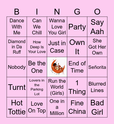SINGO Bingo Card
