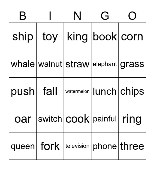 August week4 Bingo Card