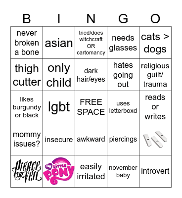 LEXIE BINGO !!!! Bingo Card