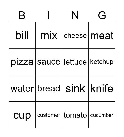 BINGO Card
