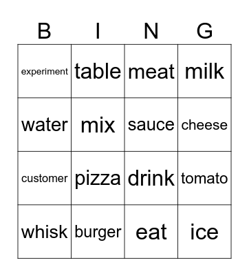 BINGO Card