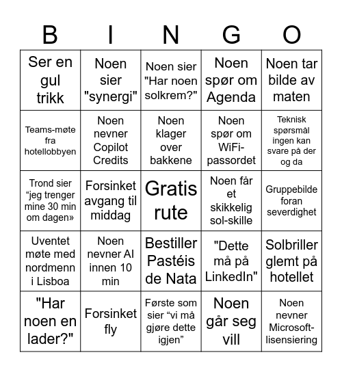 Race to Lisboa - Turbingo Card