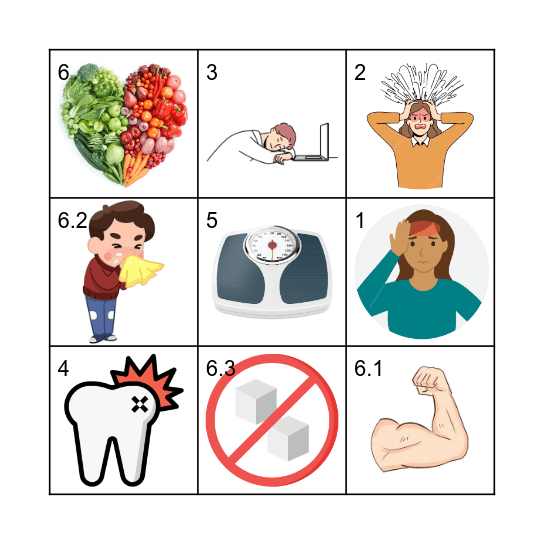 Meine Gesundheit Bingo Card