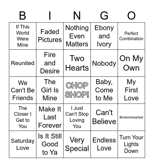 R2 It Takes Two (across) Bingo Card