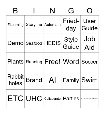 Let's play Bingo Card