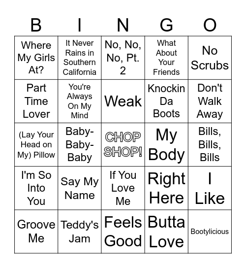 R3 Three's A Crowd (diagonal) Bingo Card
