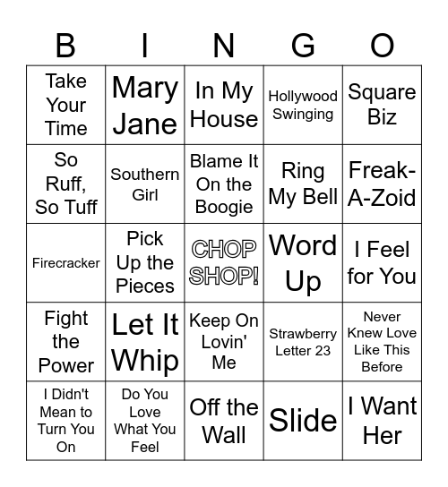 R6 All Nite Party  (T) Bingo Card