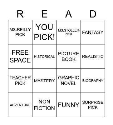 LIBRARY BINGO Card