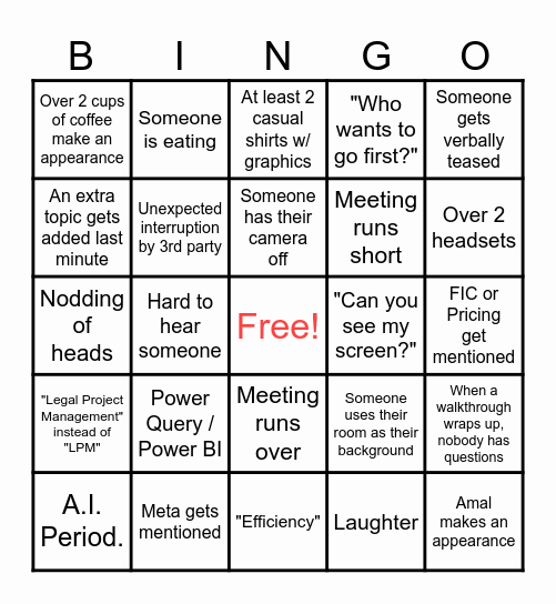 LPM Bingo Card
