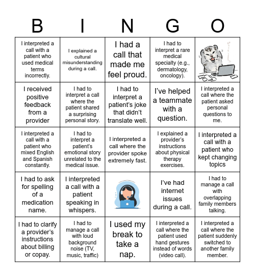 🎉 Team AM13 Bingo Card