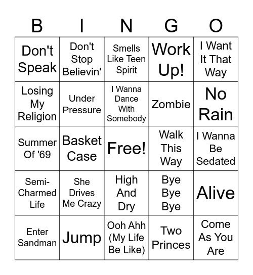36MB MIXED ROUND 2 Bingo Card