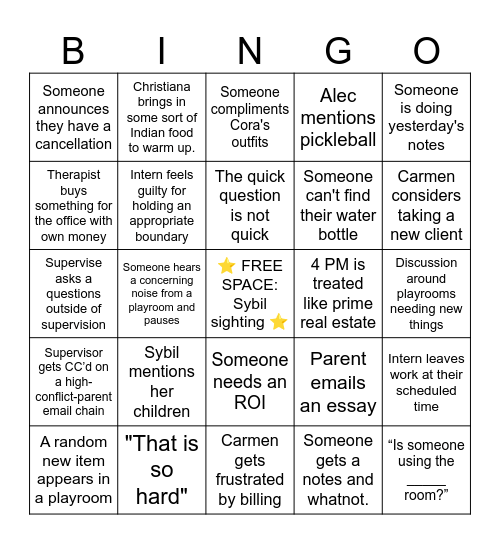 ATS Bingo Card