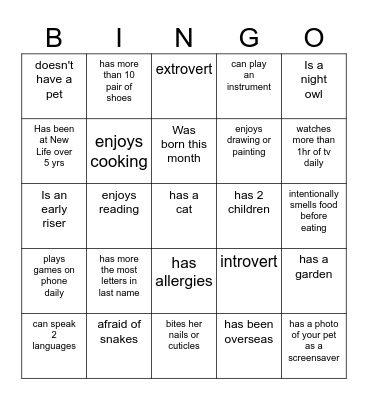 Ladies Prayer Breakfast Bingo Card