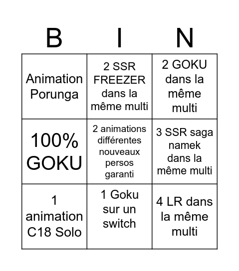 BINGO GDC Bingo Card