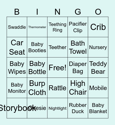 Our little ray of sunshine is almost here Bingo Card