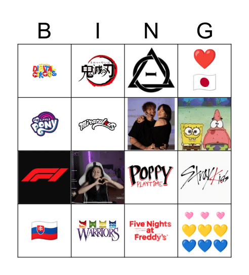 ASH'S Bingo Card