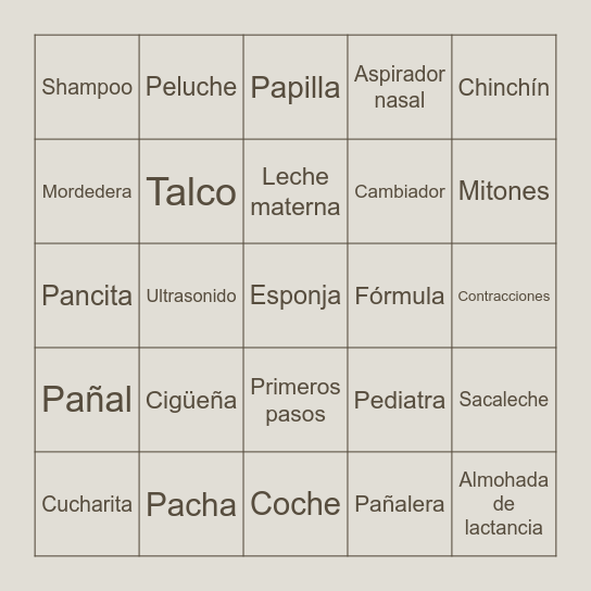 LA LOTERÍA DE BRAULIO Bingo Card