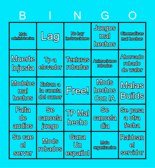 Dolphin Games Bingo Card