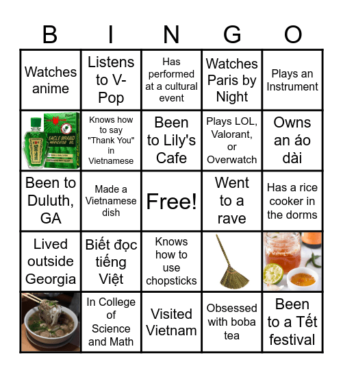 VSA BINGO 26-27 Bingo Card