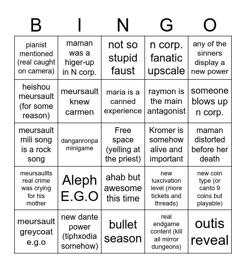 Bingo Card
