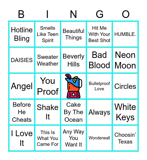 The Blend Bingo Card