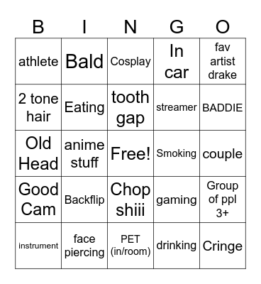 ECO MONKEY Bingo Card