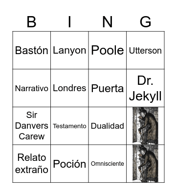 Bingo literario Bingo Card