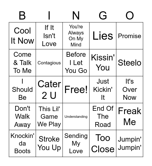 Male Groups vs Female Groups Bingo Card