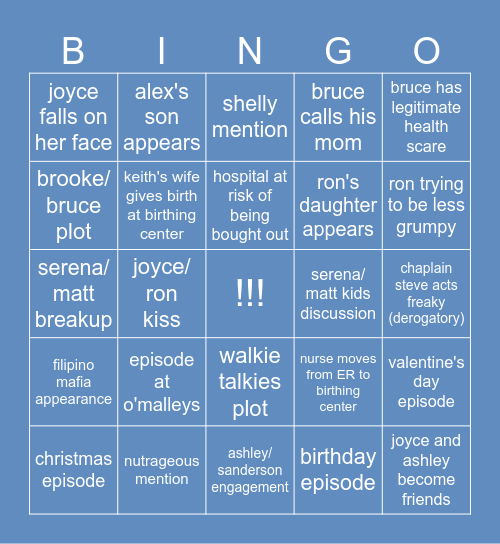 st. denis medical season 3 predictions Bingo Card