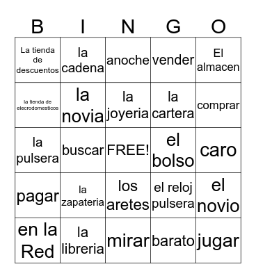 Eighth Grade Review Newer Work Bingo Card
