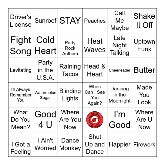 DJ BINGO! Bingo Card