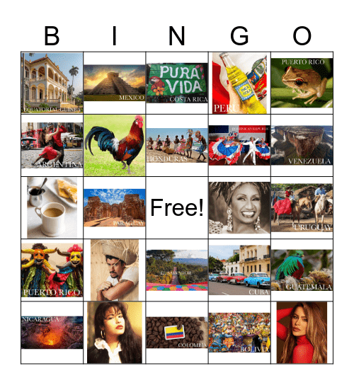 La Loteria con Cultura Bingo Card