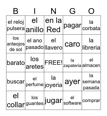 Eighth Grade Review Newer Material Bingo Card