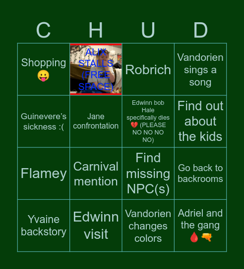 Session 13 Bingo Card
