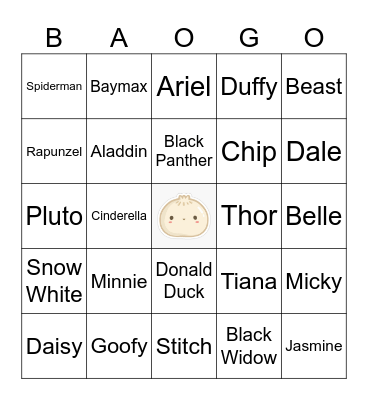 Deenee Bingo Card
