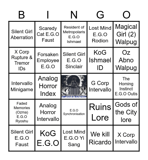 Season 8 Bingo Card