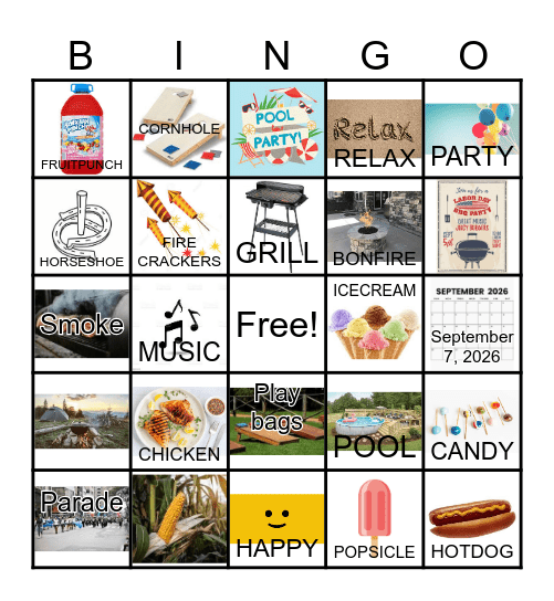 LABOR DAY Bingo Card