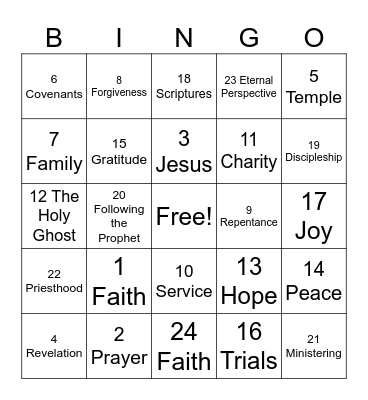 Conference Bingo Card