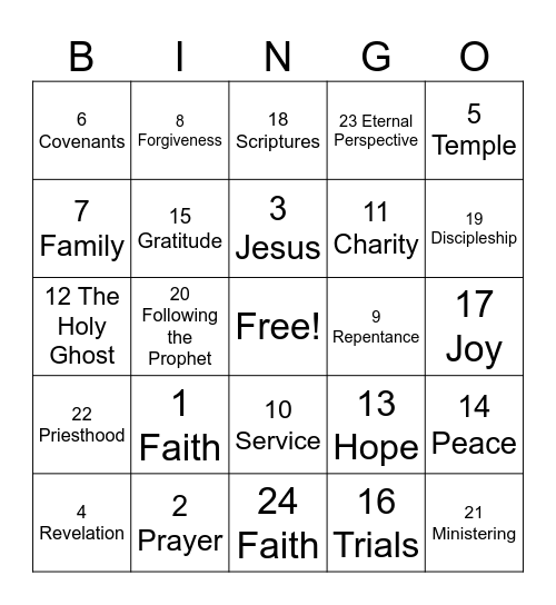 Conference Bingo Card