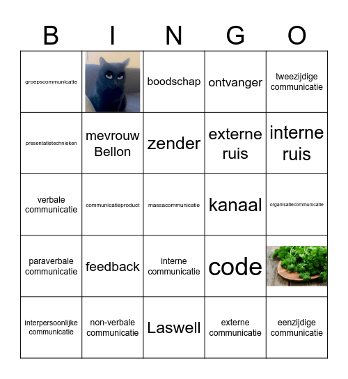 PR Bingo Card