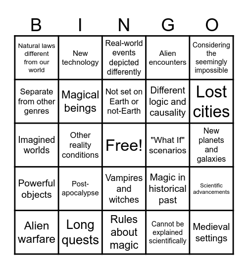 Bingo Card Bingo Card