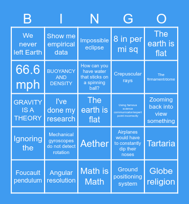 Flerf Bingo Card