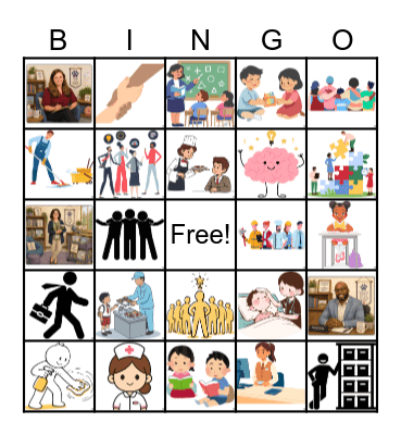 School Community Bingo Card