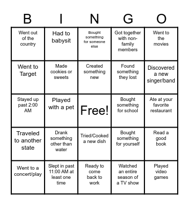 Find a Colleague Who... Bingo Card