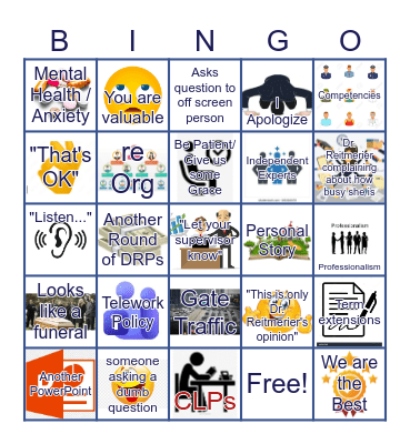 Town Talk with Dr. Reitmeier Bingo Card