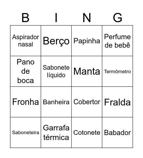 Chá do Endrick Bingo Card