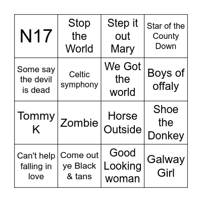DA BINGO Card