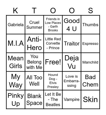 Aniyah's Birthday Bingo! Bingo Card