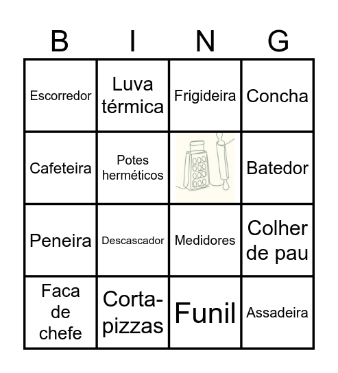 Chá de Panela Bingo Card